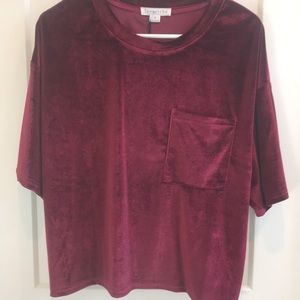 Oversized Velvet Tee